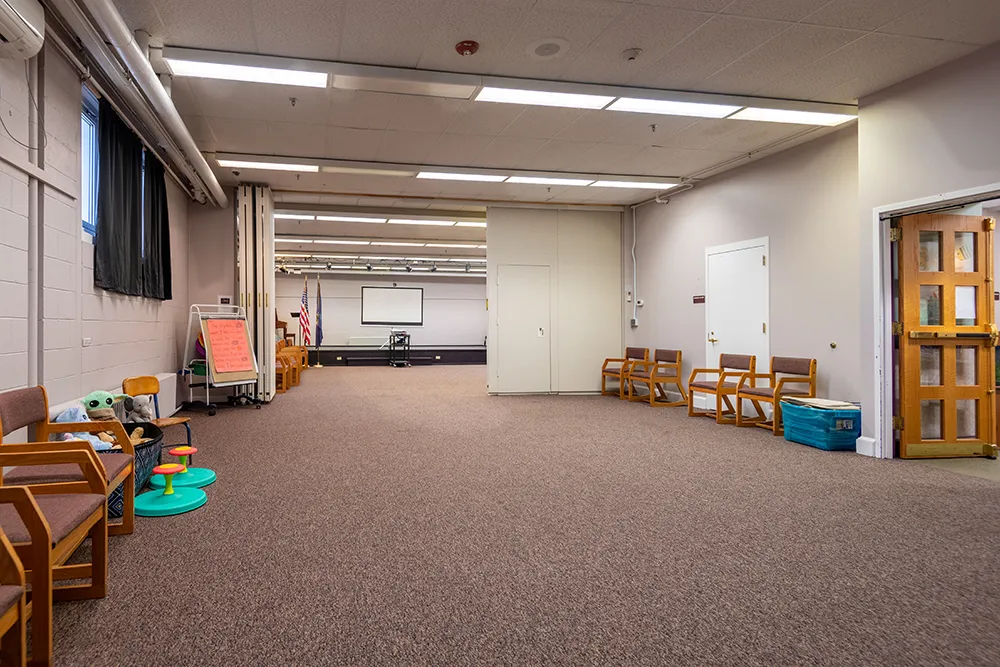 Community Room - Partition partway opened