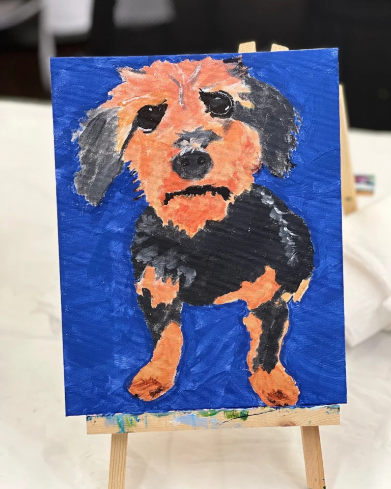 Thank you to everyone who came to Paint Night this week! Your portraits of your partners (and dog!) turned out AMAZING. 

Interested in attending another "Paint Your Partner" Paint Night? Let us know in the comments below if we should host another one!