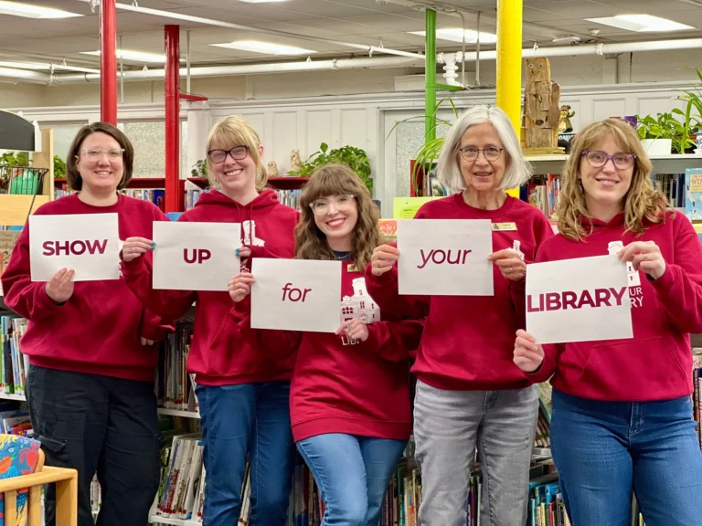 We need your voice (and your presence!).

The City Budget Hearing is coming up, and decisions made there will shape the future of our library.

Tuesday, April 7th, 6pm City Hall

- Stay for 10 minutes or the whole meeting
- Speak, or simply stand with us

Every person in that room makes a difference.

Can’t make it to the hearing? Send city councilors an email at https://www.biddefordmaine.org/2525/Online-Contact-Form