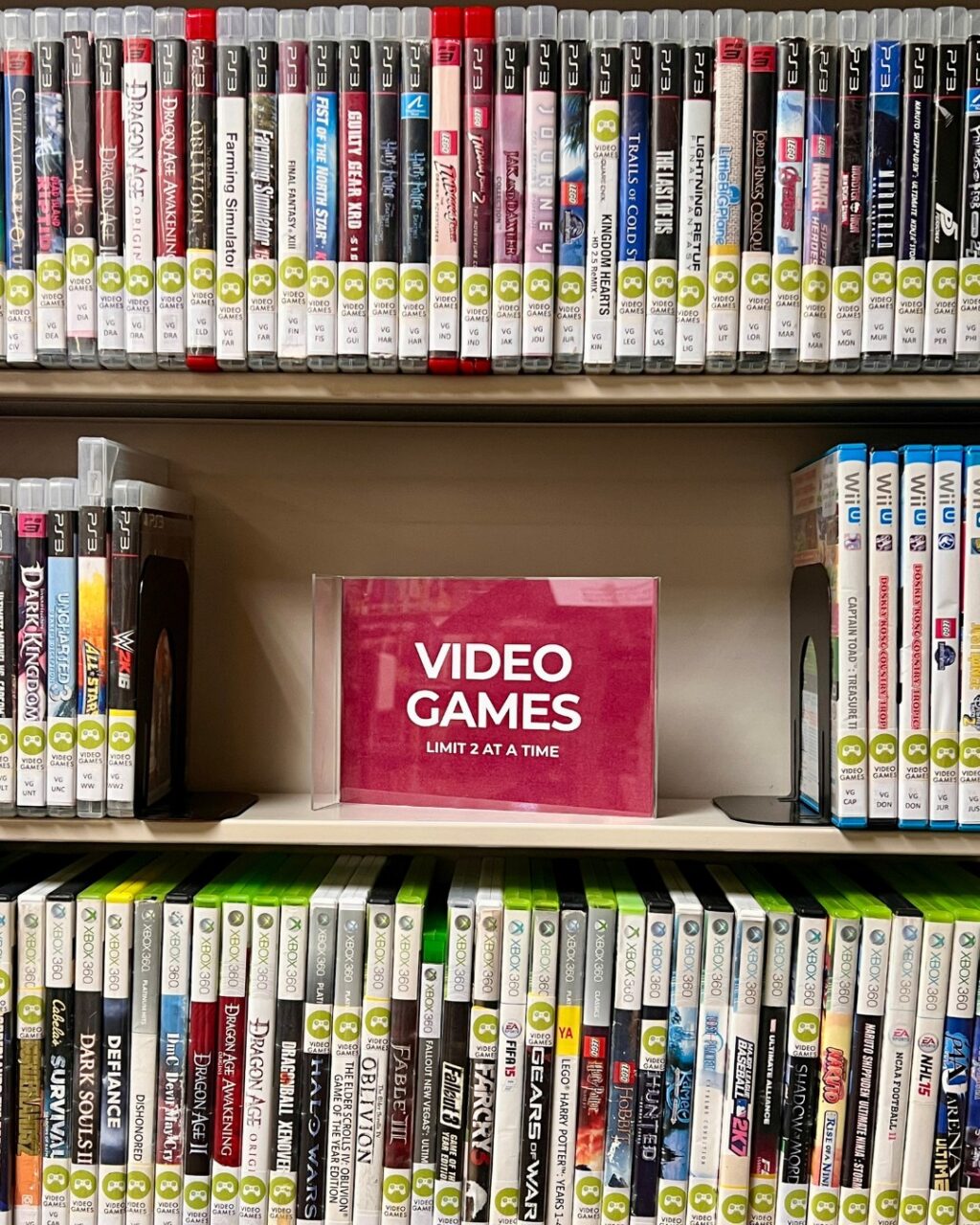 To give you more time to play, we’ve increased video game checkout times from one week to three weeks! Stop in and explore our collection for Xbox, Nintendo, PlayStation, and more!