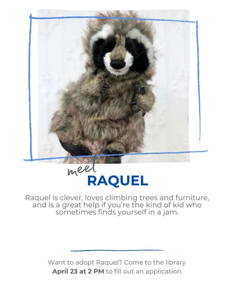 See you Thursday at 2 PM for our Stuffie Adoption Day!