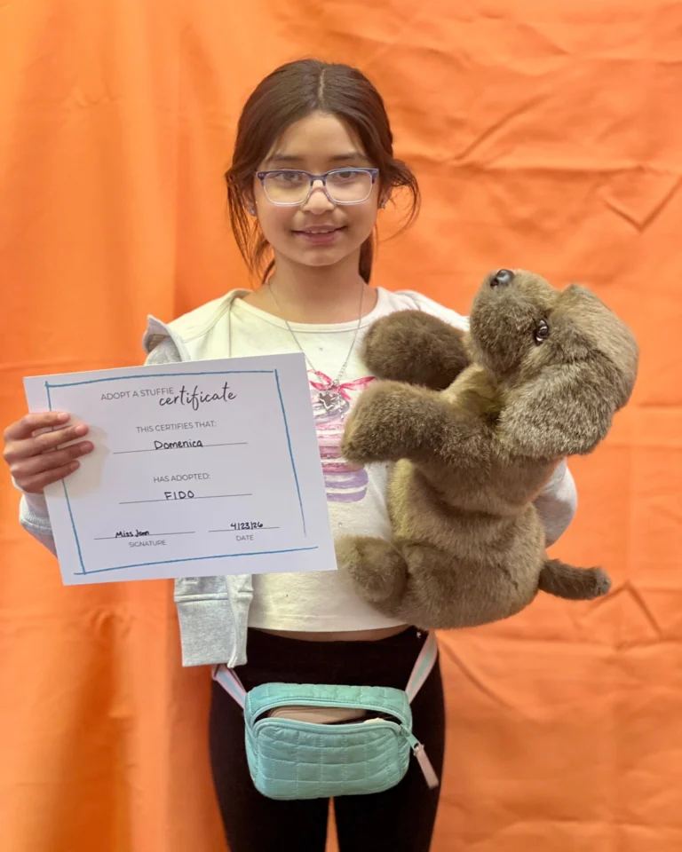 Congratulations to all the proud new owners of their new stuffie friends! Thank you for joining us for Stuffie Adoption Day.