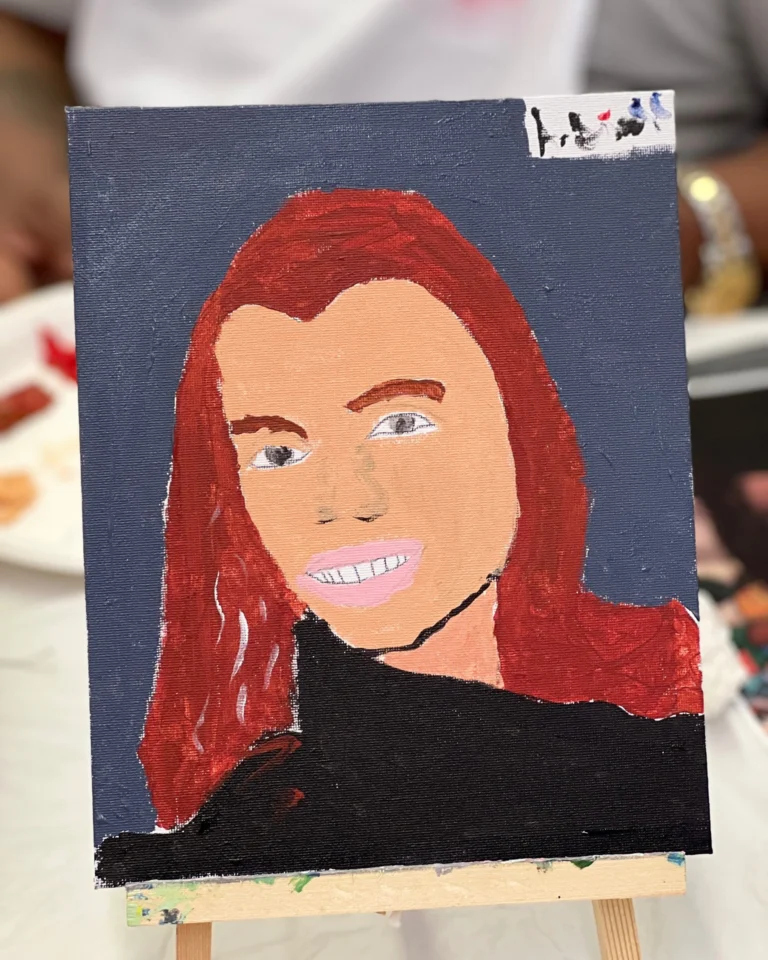 Thank you to everyone who came to Paint Night this week! Your portraits of your partners (and dog!) turned out AMAZING. 

Interested in attending another "Paint Your Partner" Paint Night? Let us know in the comments below if we should host another one!